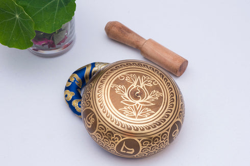Carved Buddha Eye Singing Bowl